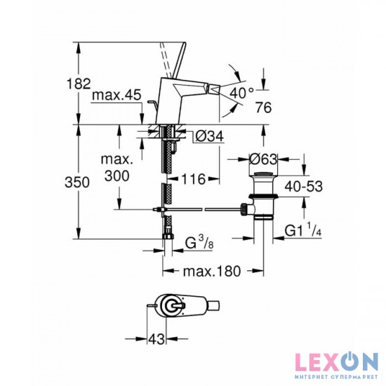 Grohe Eurodisc Joystick 24036000
