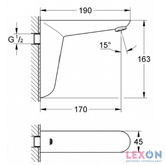 Grohe Euroeco Cosmopolitan E 36274000