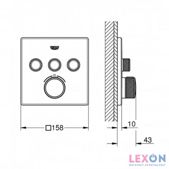 Grohe Grohtherm SmartControl 29126000