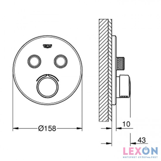Grohe Grohtherm SmartControl 29145000