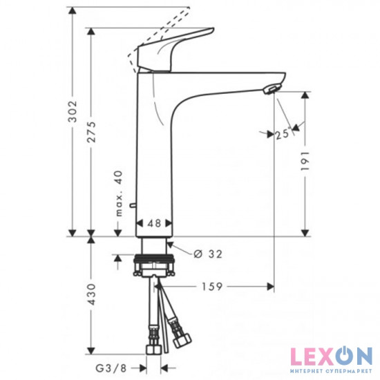 Hansgrohe Focus 190 31608000