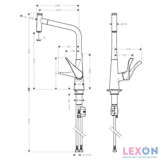 Hansgrohe Metris Select 14884800