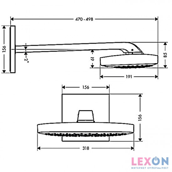 Hansgrohe Raindance Select E300 3jet 26468000