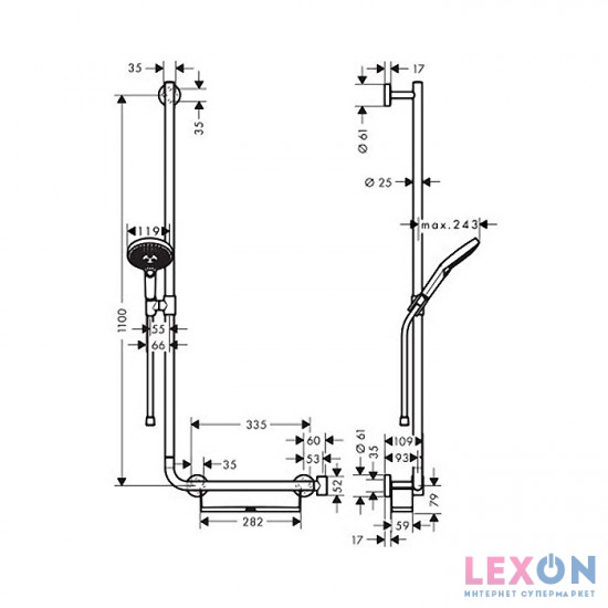 Hansgrohe Raindance Select S 120 26324400