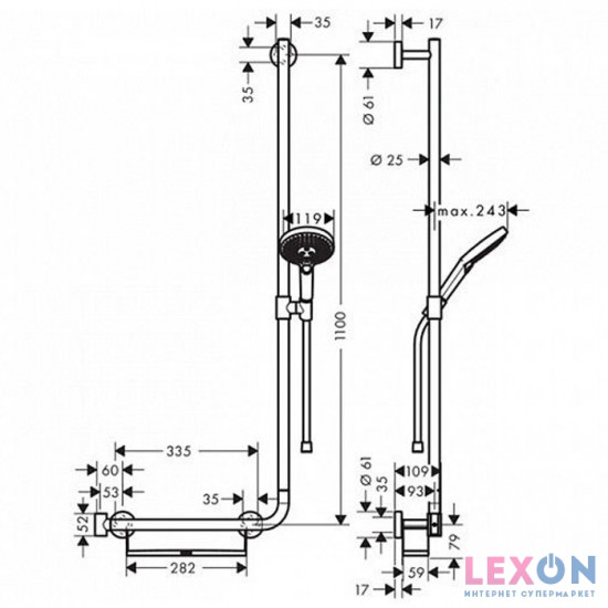 Hansgrohe Raindance Select S 120 26326000