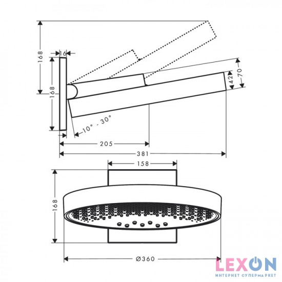 Hansgrohe Rainfinity 26234000