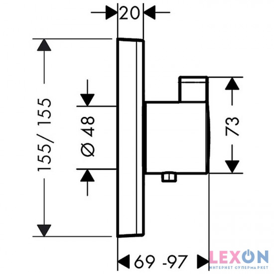 Hansgrohe ShowerSelect Highfow 15760000