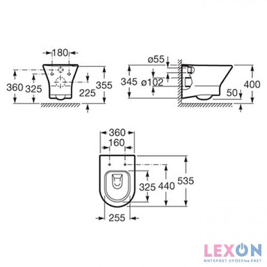 Roca Nexo Clean Rim A34664L000