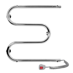 Полотенцесушитель Laris Змеевик 25 РС3 500x500 с 2-мя полочками Правый (73207034)