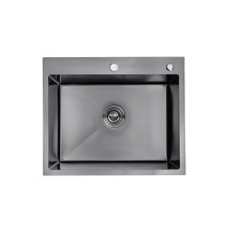 Кухонна мийка Kroner KRP PVD Schwarze-6050HM (CV025260)