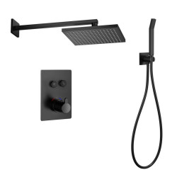 Душевая система скрытого монтажа Imprese Smart Click ZMK101901222 черный матовый