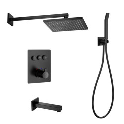 Душова система прихованого монтажу Imprese Smart Click ZMK101901231 чорний матовий