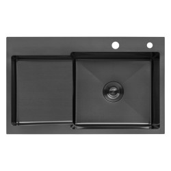 Кухонная мойка Kroner KRP PVD Schwarze - 7848RHM (3,0/1,0 мм)(CV030024)