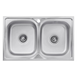 Кухонна мийка Kroner KRP Satin-5080Z (0,8 мм)(CV022822)