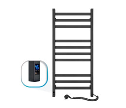 Рушникосушарка Navin Авангард 480х1000 Sensor правий з таймером, чорний муар 12-228053-4810