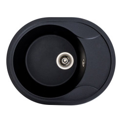 Кухонна мийка Platinum 5847 ONYX матова Чорний металік