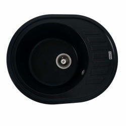 Кухонная мойка Valeso 6250 SOUL матовая Черный металлик