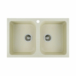 Кухонна мийка Platinum 7648W TWIN глянець Пісок