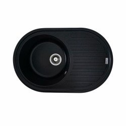 Кухонна мийка Platinum 7750 LIRA матова Чорний металік