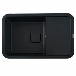 Кухонна мийка Platinum 7850 CUBE матова Чорний металік