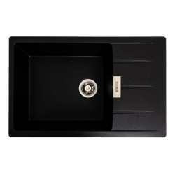 Кухонная мойка Platinum 7850 ROMA матовая Чорная в золотую точку