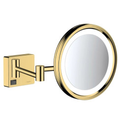 Косметическое зеркало Hansgrohe AddStoris с LED освещением золото (41790990)