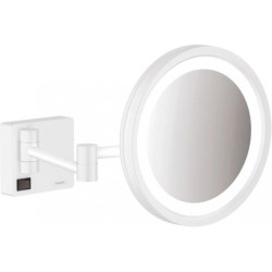 Косметическое зеркало Hansgrohe ADDSTORIS с подсветкой LED белый матовый (41790700)