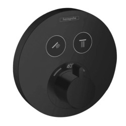 Термостат прихованого монтажу для душу Hansgrohe ShowerSelect S чорний матовий (15743670)