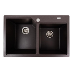 Кухонна мийка Platinum 7850 HARMONY матова Гренадін