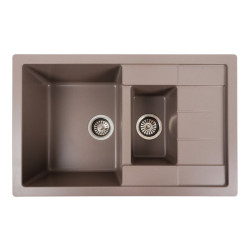 Кухонна мийка Platinum 7850W TOSKANA матова Дюна