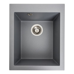 Кухонна мийка Platinum 4150 SOKIL матова Сірий металік