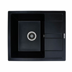 Кухонна мийка Platinum 5851 ARIA матова Чорна