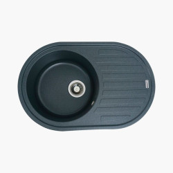 Кухонна мийка Platinum 7750 LIRA матова Антрацит