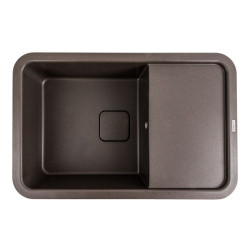 Кухонна мийка Platinum 7850 CUBE матова Темна скеля