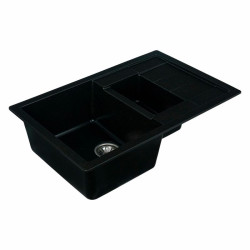 Кухонная мойка Platinum 7850W TOSKANA матовая чорная GOLD