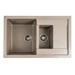 Кухонна мийка Platinum 7850W TOSKANA матовий Титан