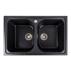 Кухонна мийка Platinum 7950 Equatoria матовий Карбон