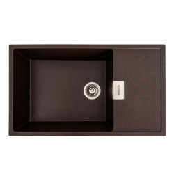 Кухонна мийка Platinum 8650 DIAMOND матова Шоколад