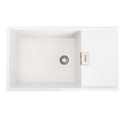 Кухонна мийка Platinum 8650 DIAMOND матова Білий у крапку