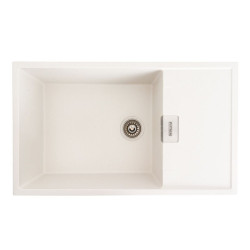 Кухонна мийка Platinum 8650 DIAMOND матова Білосніжна