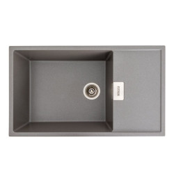 Кухонна мийка Platinum 8650 DIAMOND матова Сірий мусон