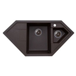 Кухонна мийка Platinum 9950 PANDORA матова Мокко