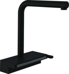 Кухонний змішувач з висувним виливом Hansgrohe Aquno Select 250 2jet Black Matt (73836670)
