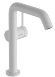 Змішувач для раковини Hansgrohe Tecturis S 210 73360700 CoolStart, push-open білий матовий