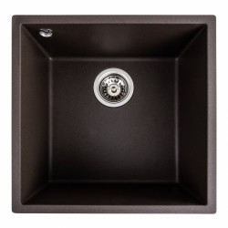 Кухонна мийка Platinum 4040 RUBA матова темна скеля