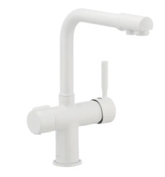 Кухонний змішувач із підключенням до фільтру Haiba HANS 021 (білий) (HB0842)