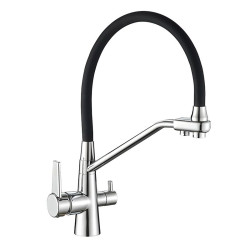 Кухонный смеситель с подключением к фильтру Mixxus Premium Velis 021 Reflector Black (MI5928)