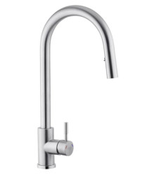 Кухонний змішувач з висувним виливом Kroner KRP Edelstahl Klassisch - ESG03915 (CV032281)