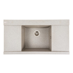 Кухонна мийка Platinum 9651 ATLAS матовий Сірий