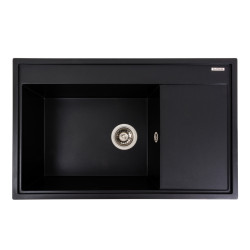 Кухонна мийка Platinum 7950 Azurit матовий Чорний